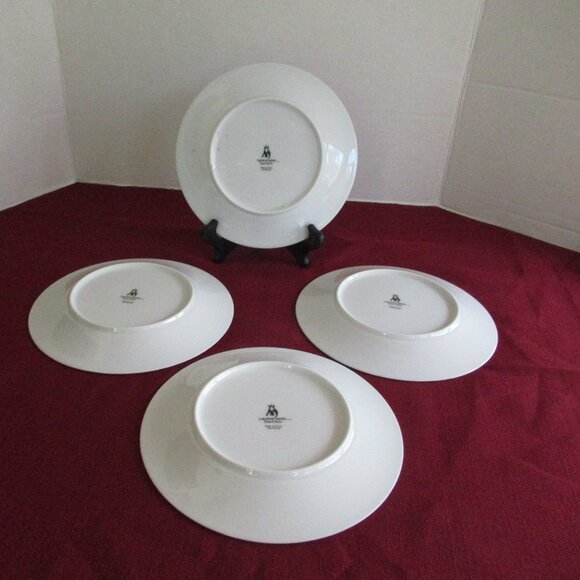 Crown Ming Royal Palm 4 salad dessert plates Jian Shiang 7-1/2" - Picture 6 of 8